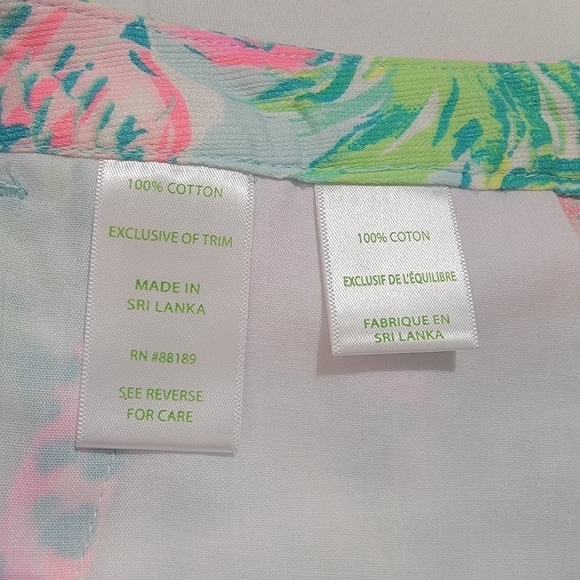 Lilly Pulitzer Adie Short Seasalt Blue on Paradise Women's Size 0 - Picture 8 of 10